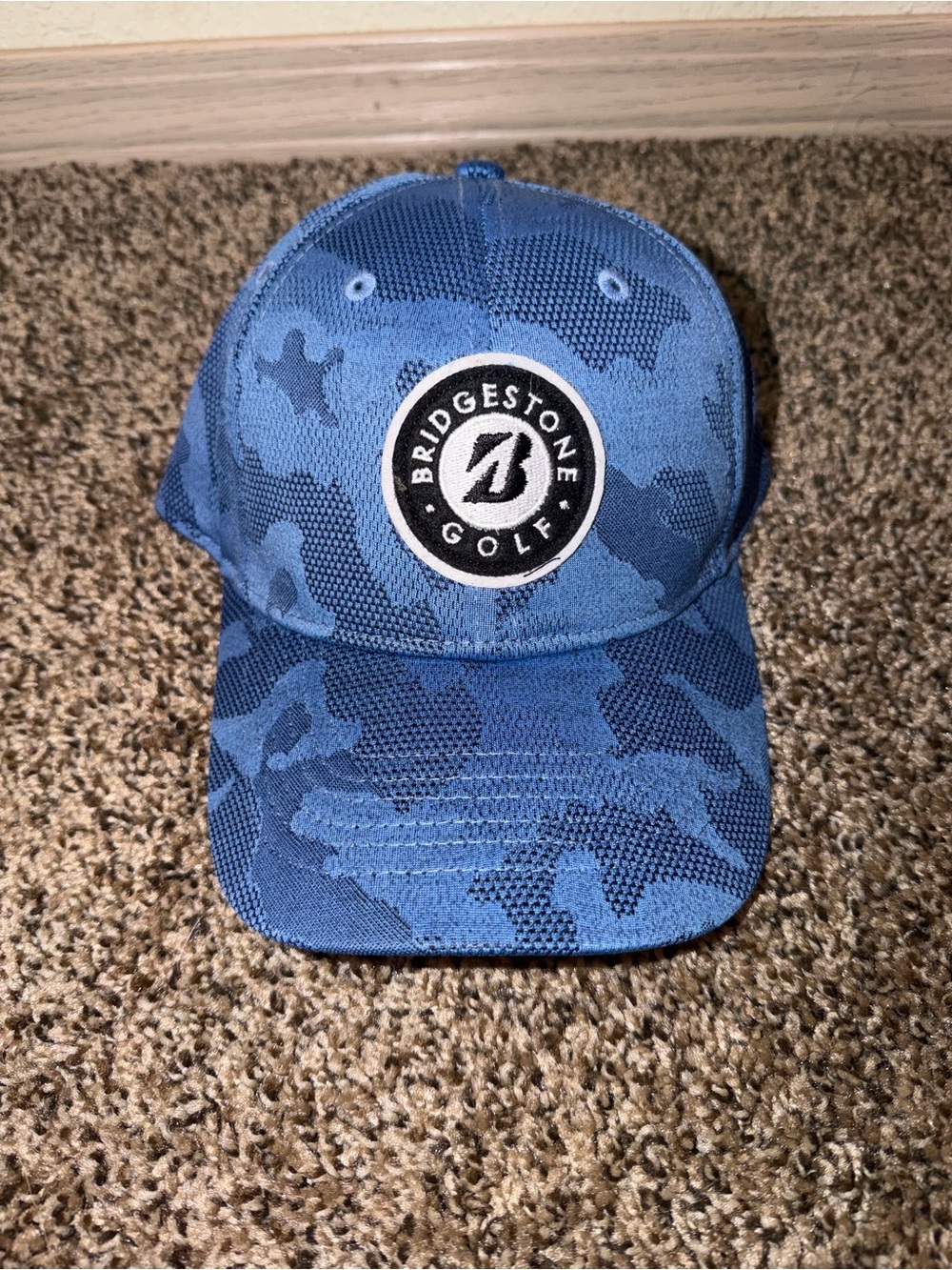 Blue Camo Men's Bridgestone Golf Hat